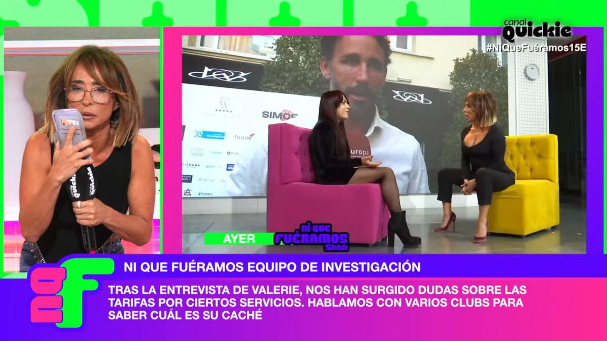 María Patiño habla por teléfono en 'Ni que fuéramos' con el dueño de un prostíbulo