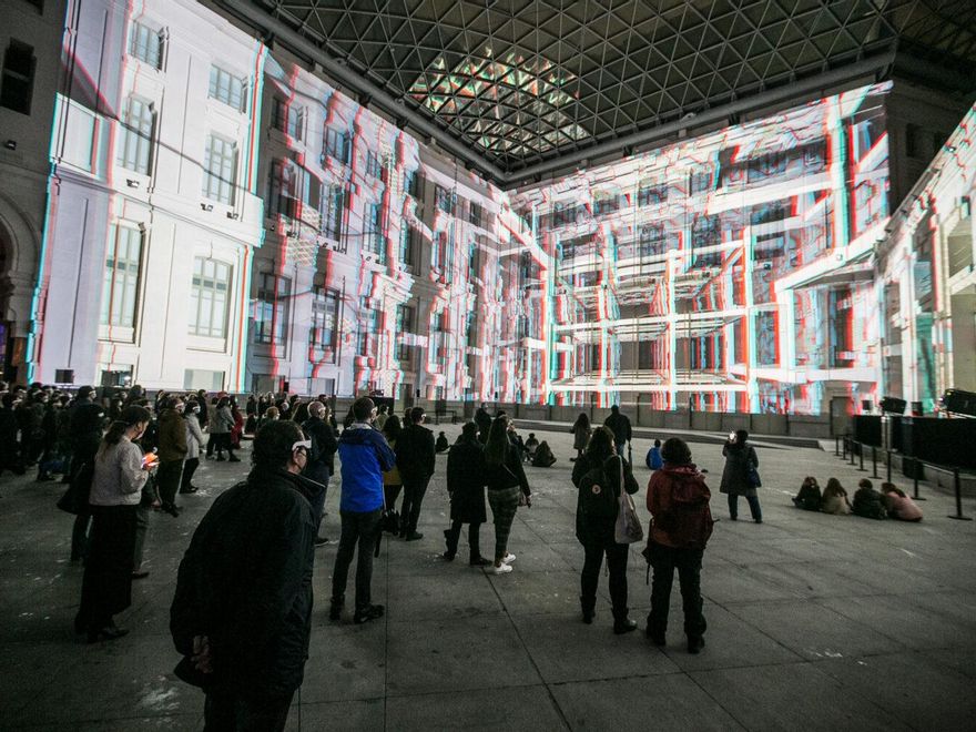 Una imagen de la obra 'Paradoxa' en el Palacio de Cibeles