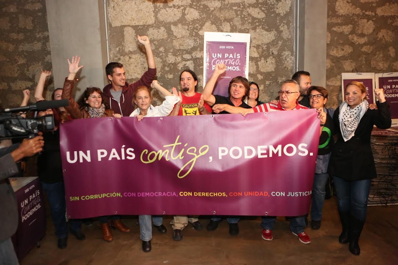 Acto de arranque de campaña electoral de Podemos.