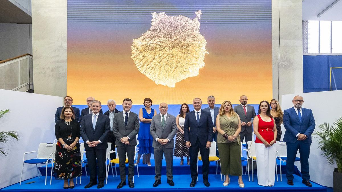 Morales, en la presentación del balance de sus diez años al frente del Cabildo insular.