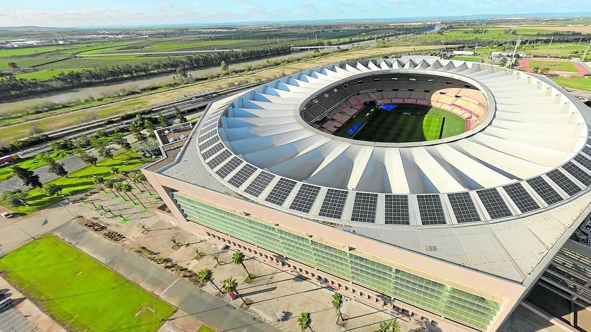El estadio de La Cartuja, visto desde las alturas