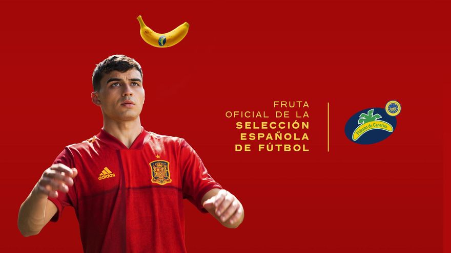 Plátano de Canarias, ‘fruta oficial’ de la Selección Española de Fútbol