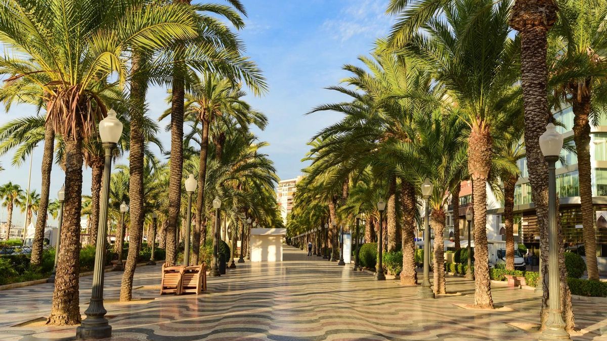 Historia y cultura en el paseo marítimo alicantino formado por millones de teselas de mármol