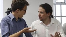 El secretario general de Podemos, Pablo Iglesias, y el responsable de la Secretaría Política, Íñigo Errejón. / Efe