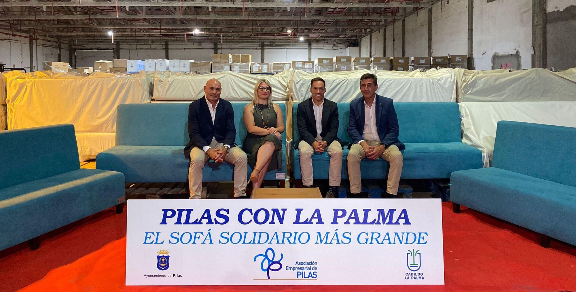 Mariano Zapata recibió a la delegación de Pilas.