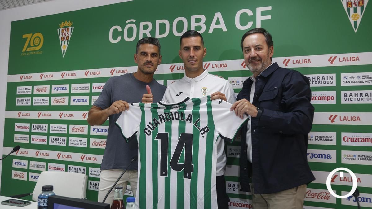 Presentación de Sergi Guardiola como jugador del Córdoba CF