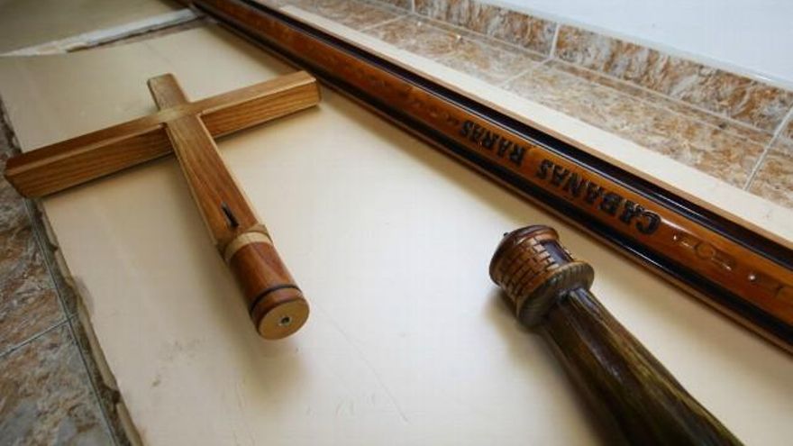 César Sánchez / ICAL Pendón de Cabañas Raras (León), después de su restauración