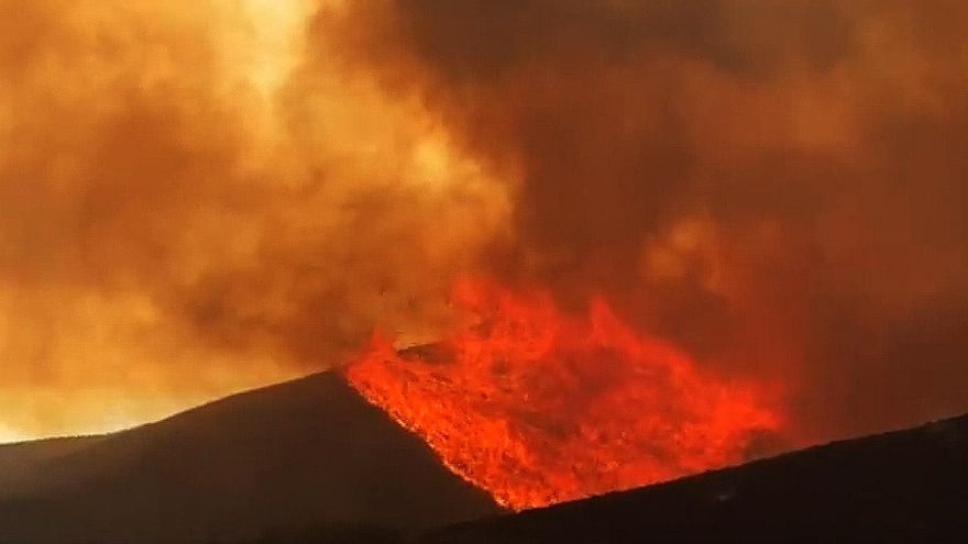 Así arde en menos de un minuto un monte en un incendio forestal