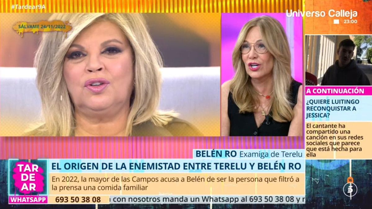 Belén Rodríguez se enfada en 'Tardear'