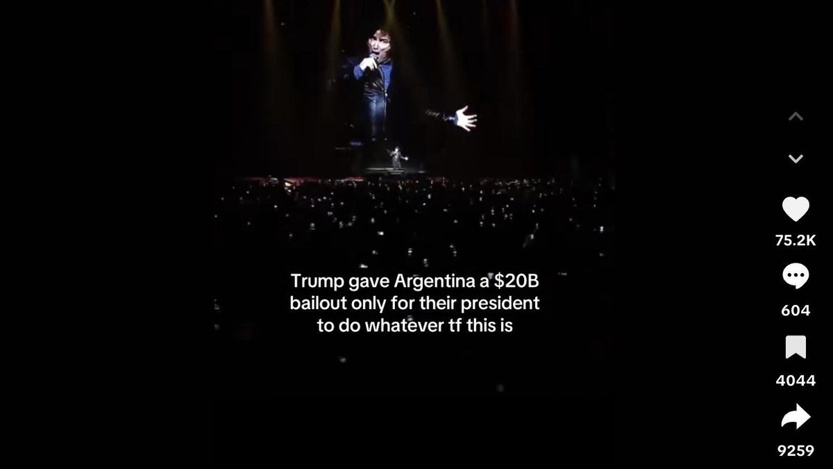 Milei en el Tik Tok de los demócratas.