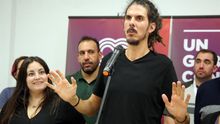 El secretario de organización de Podemos, Alberto Rodríguez, el pasado 10N.