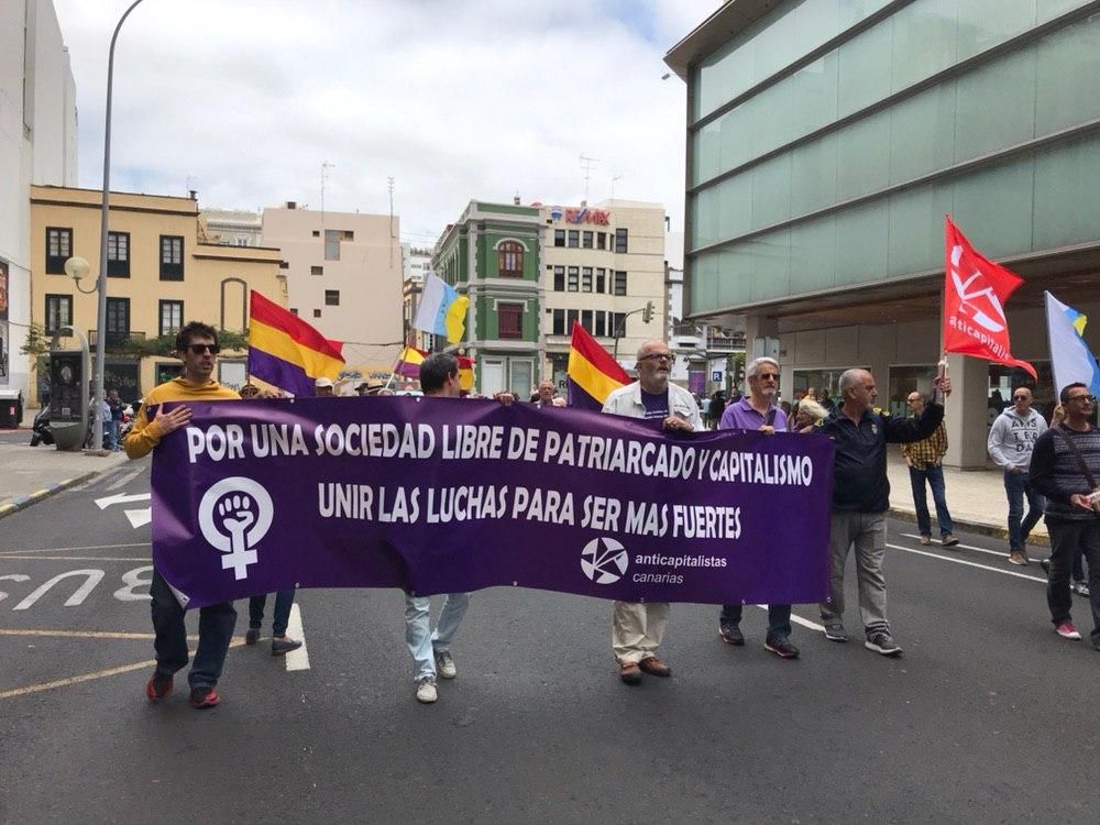Manifestación del Primero de Mayo en las calles de Las Palmas de Gran Canaria