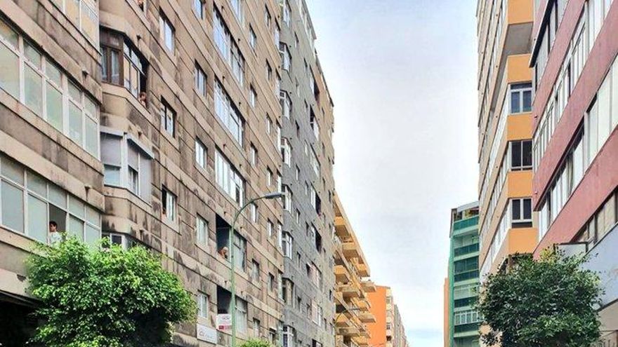 Control de la policía en Las Palmas de Gran Canaria