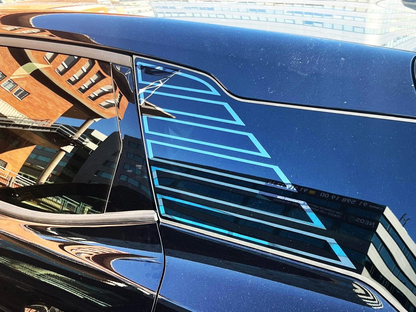 Detalle del pilar trasero del Explorer.