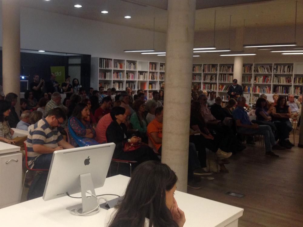 Una vista de los asistentes al acto del martes