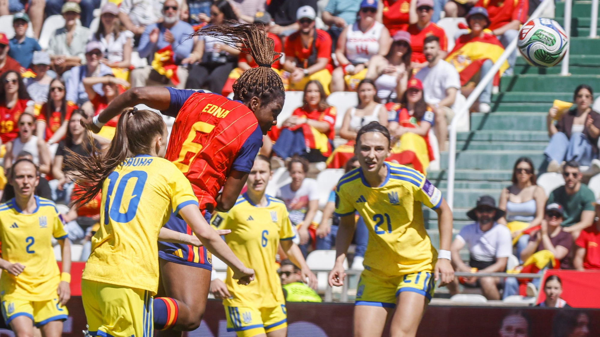 El partido de la selección femenina España - Ucrania