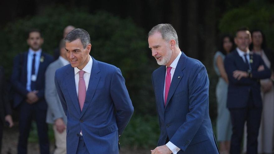 EuropaPress 6778422 presidente gobierno pedro sanchez rey felipe vi llegan xxviii conferencia