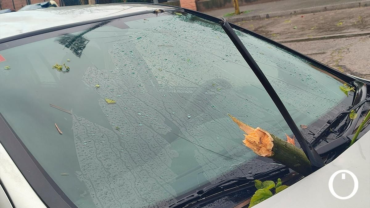 Los efectos del viento y la lluvia en Córdoba