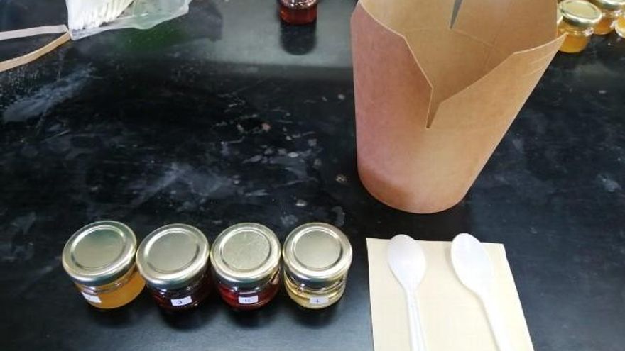 Kit para el Taller de mieles de la Semana de la Ciencia de la Universidad de León.