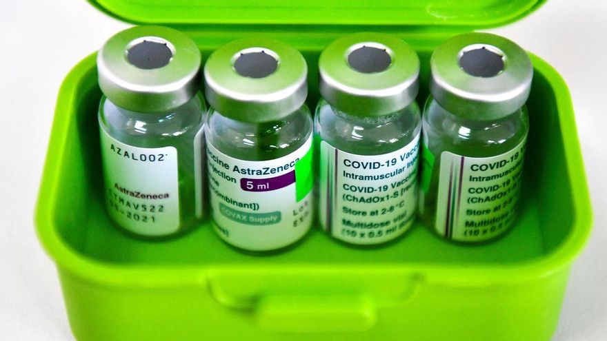Vacunas de Vaxzevria (AstraZeneca), una de las cuatro marcas disponibles en España