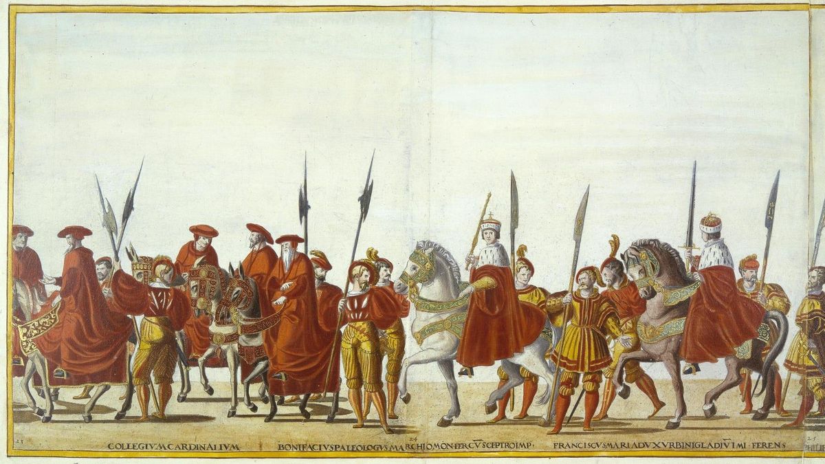 Lámina del museo de San Petesburgo utilizada para recrear el traje real de la guardia española de 1520