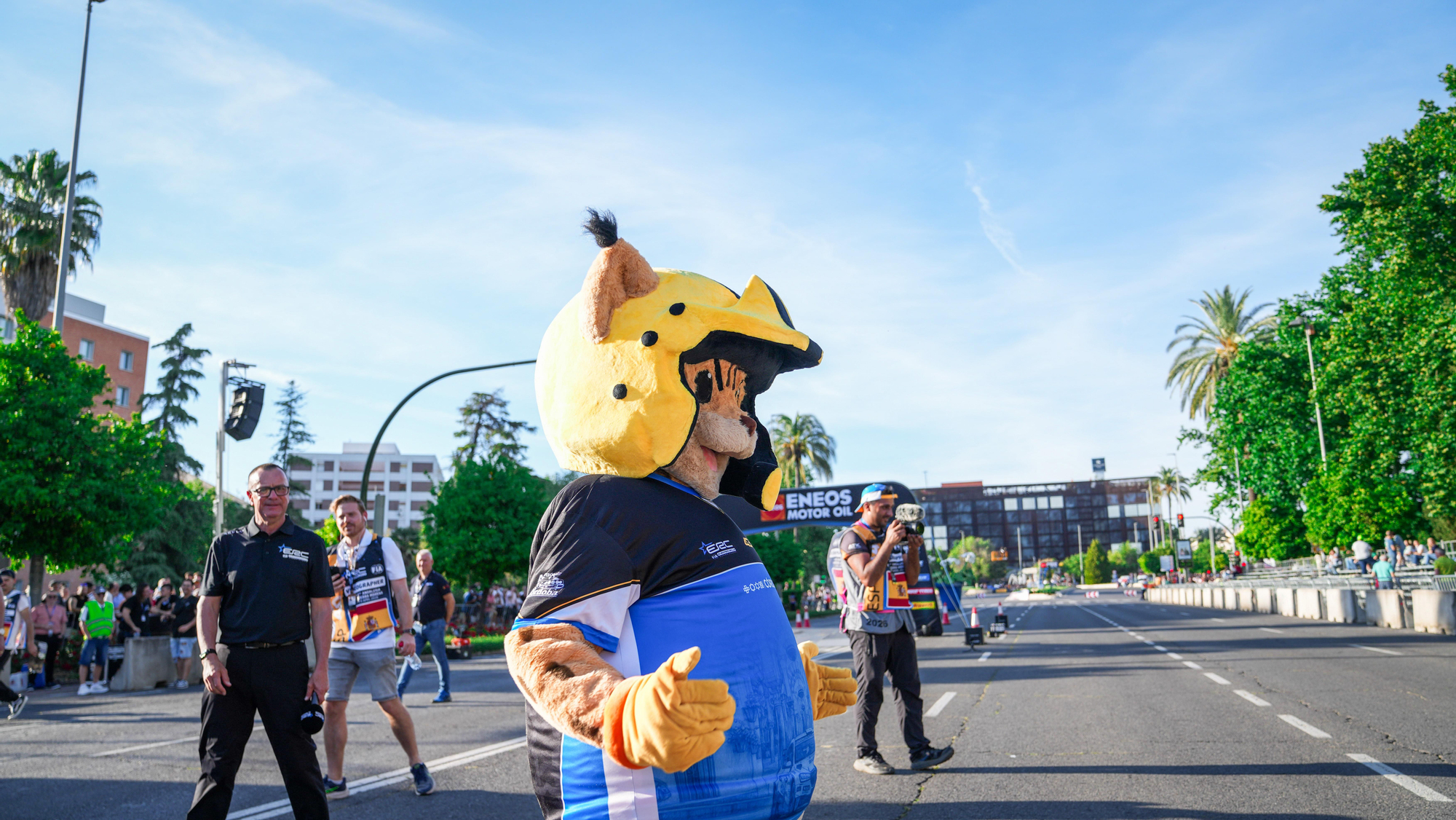 Tramo urbano del Rally Sierra Morena