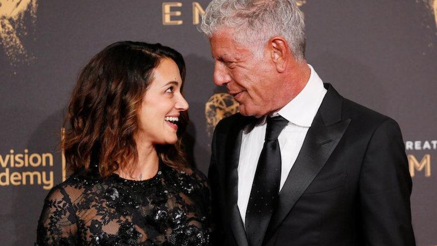 Asia Argento y Anthony Bourdain