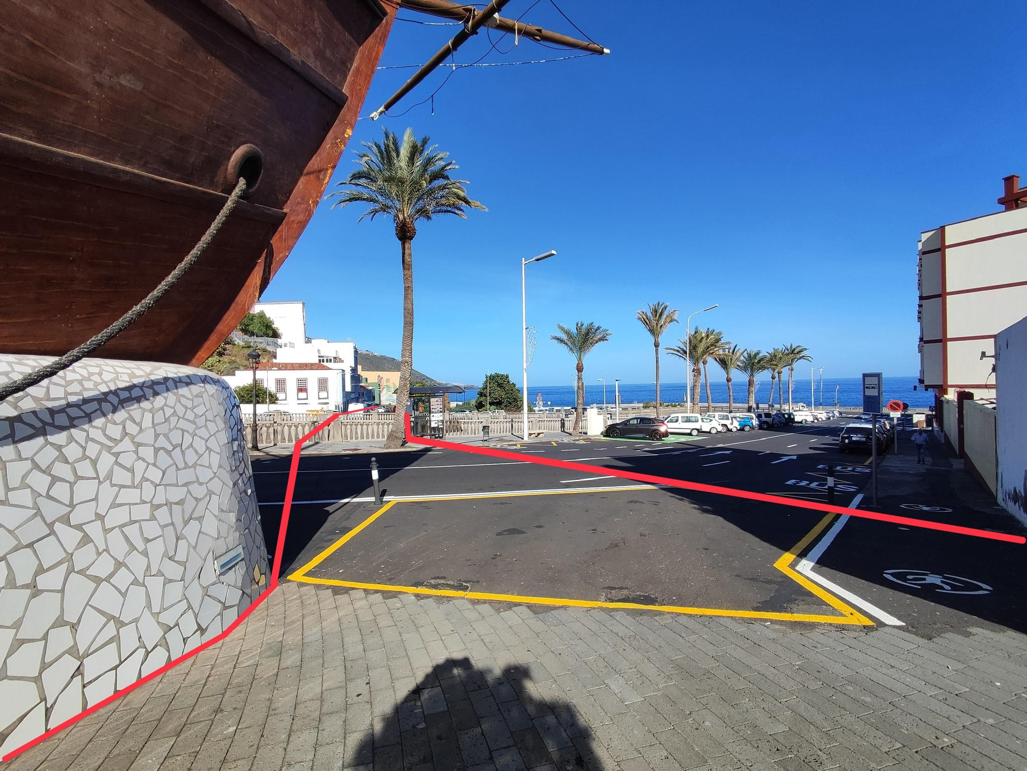 En la imagen, mitad del tramo de ampliación.