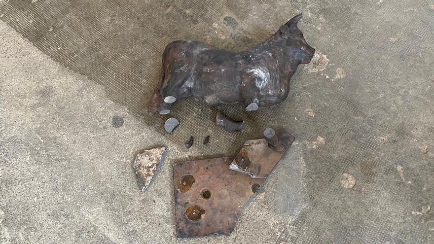 Estado del torico tras la caída