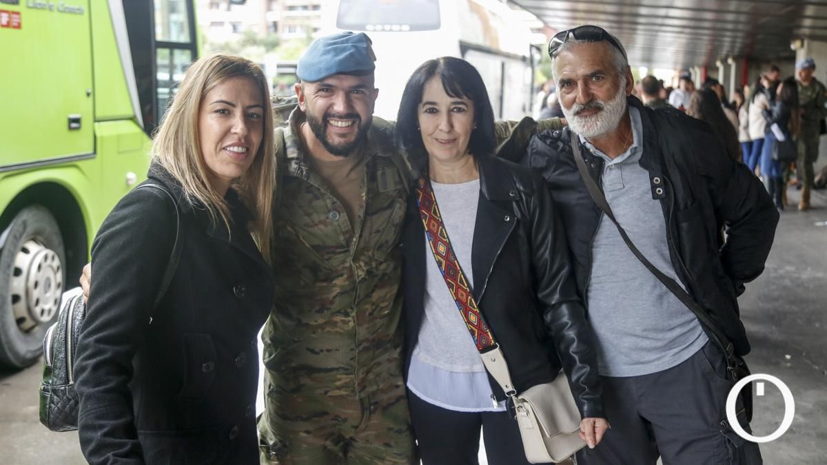 Llegada del Líbano de la Bri X a Córdoba