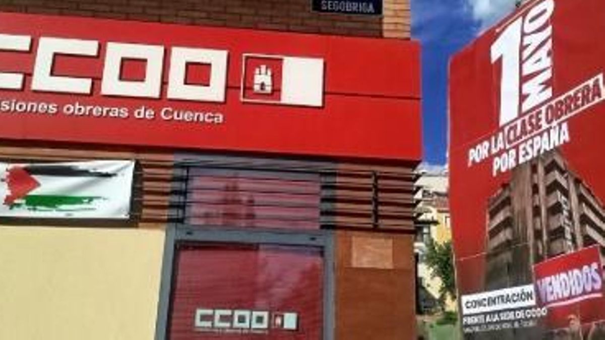 Denuncian el hostigamiento por parte del Frente Obrero a sindicalistas en la sede de CCOO Cuenca