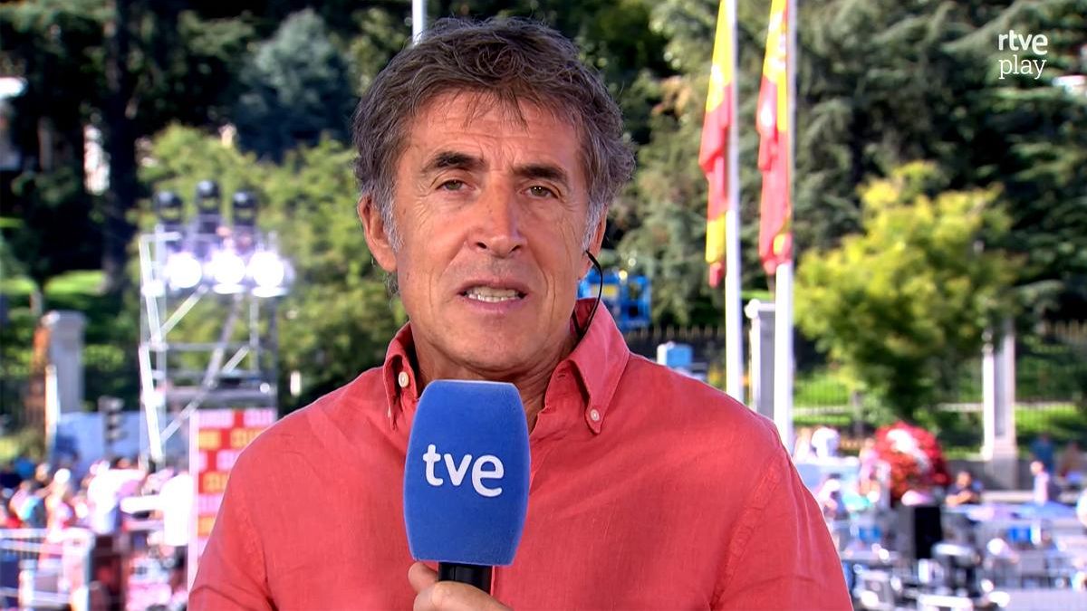 Perico Delgado en la retransmisión de 'La Vuelta' de RTVE