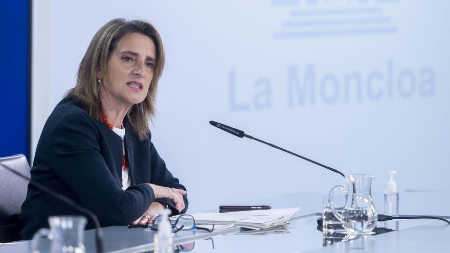 La ministra para la Transición Ecológica, Teresa Ribera, en rueda de prensa tras el Consejo de Ministros