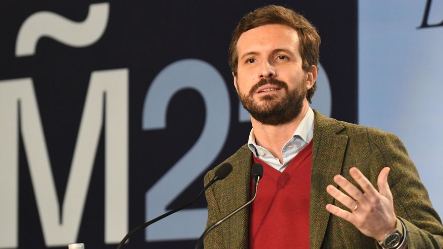 El presidente nacional del PP, Pablo Casado, en una imagen de archivo. EFE/ J. Casares