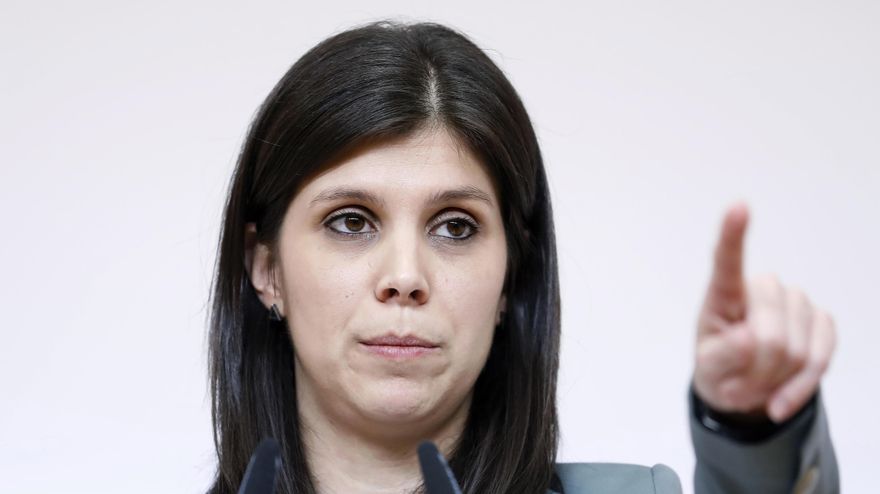 La portavoz de ERC, Marta Vilalta, durante una rueda de prensa. EFE/ Andreu Dalmau/Archivo