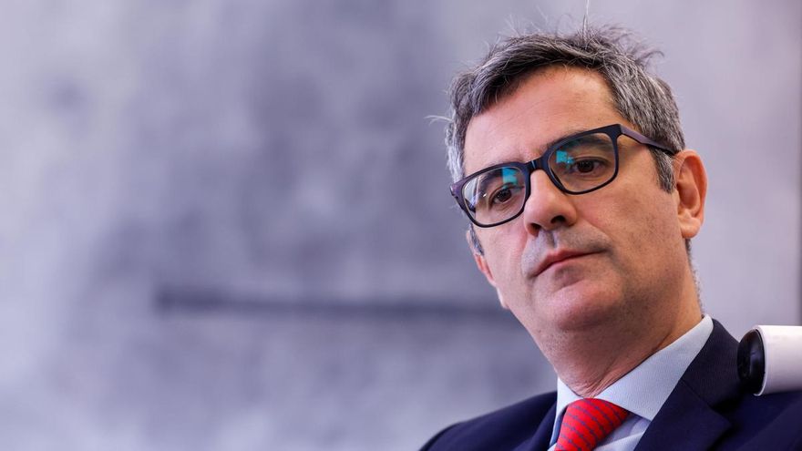 El ministro de la Presidencia, Justicia y Relaciones con las Cortes, Félix Bolaños, en una entrevista con EFE