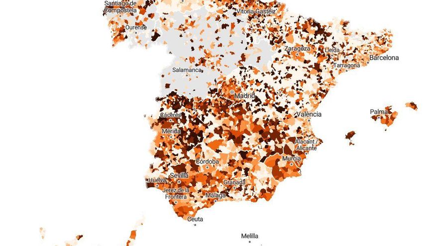 Mapa de contagios a 24 de agosto