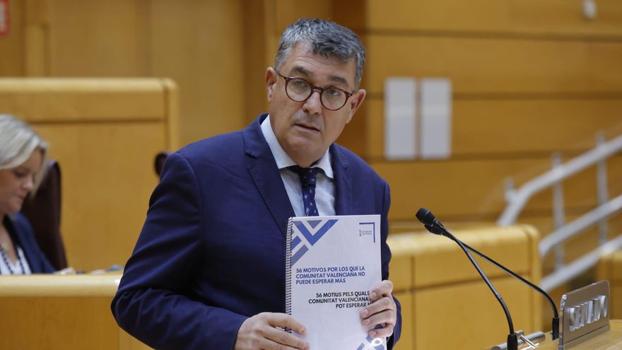 Morera presenta en el Senado un modelo de financiación como el que Mazón llevó a Sánchez y el PP lo rechaza