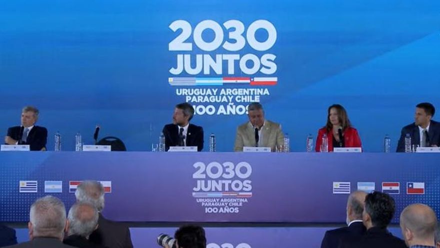 Oficializan la candidatura conjunta de Argentina, Uruguay, Chile y Paraguay para el Mundial 2030