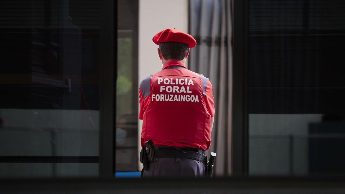 Un agente de Policía Foral