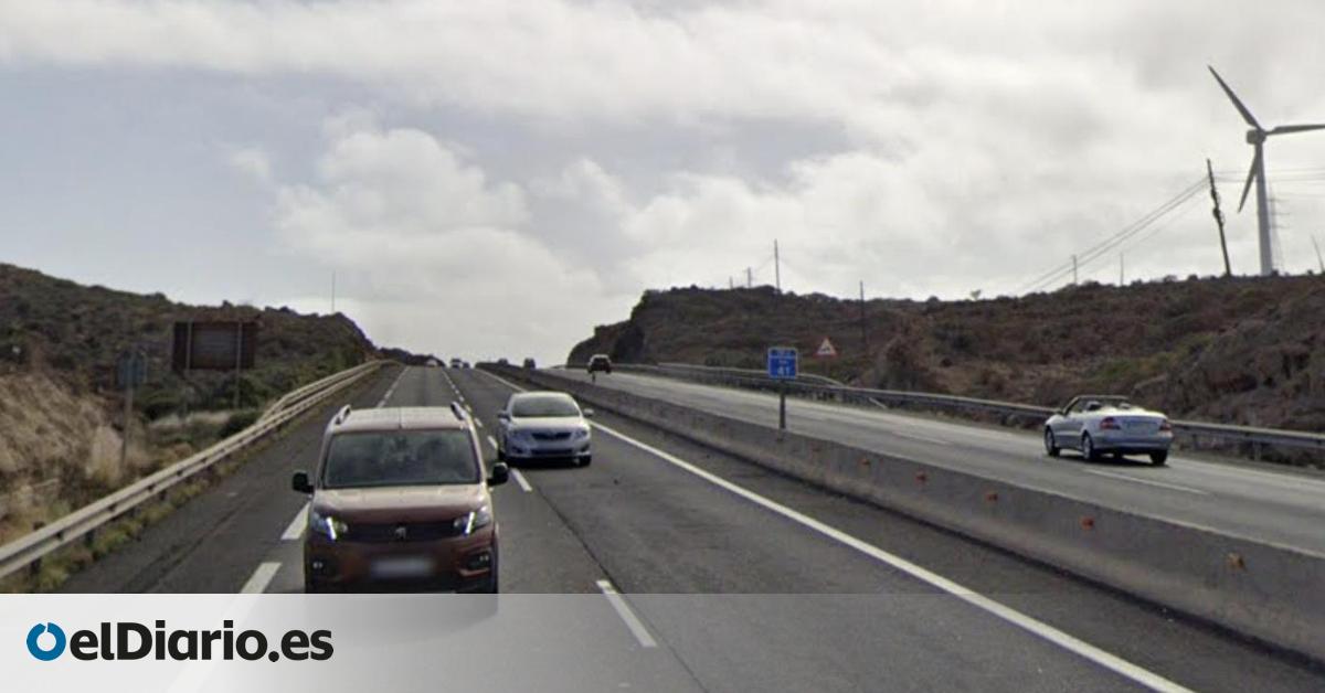 Tres heridos en un accidente en la autopista del sur de Tenerife