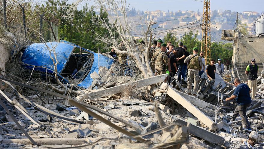 Destrucción tras un ataque israelí en Líbano.