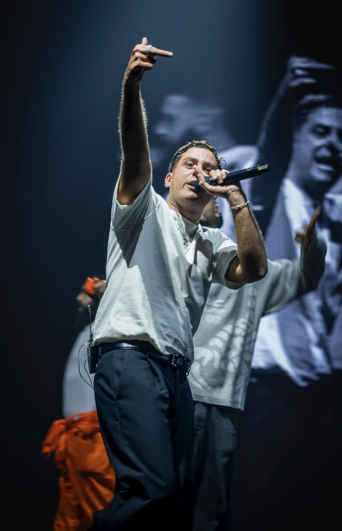 El cantante Delaossa en una de sus actuaciones