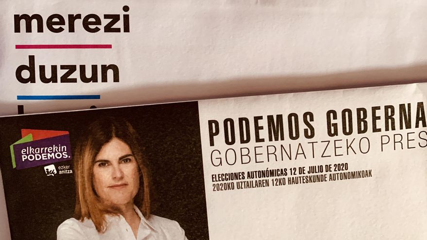 Elkarrekin Podemos-IU plantea una reforma electoral en Euskadi para eliminar la propaganda en casa