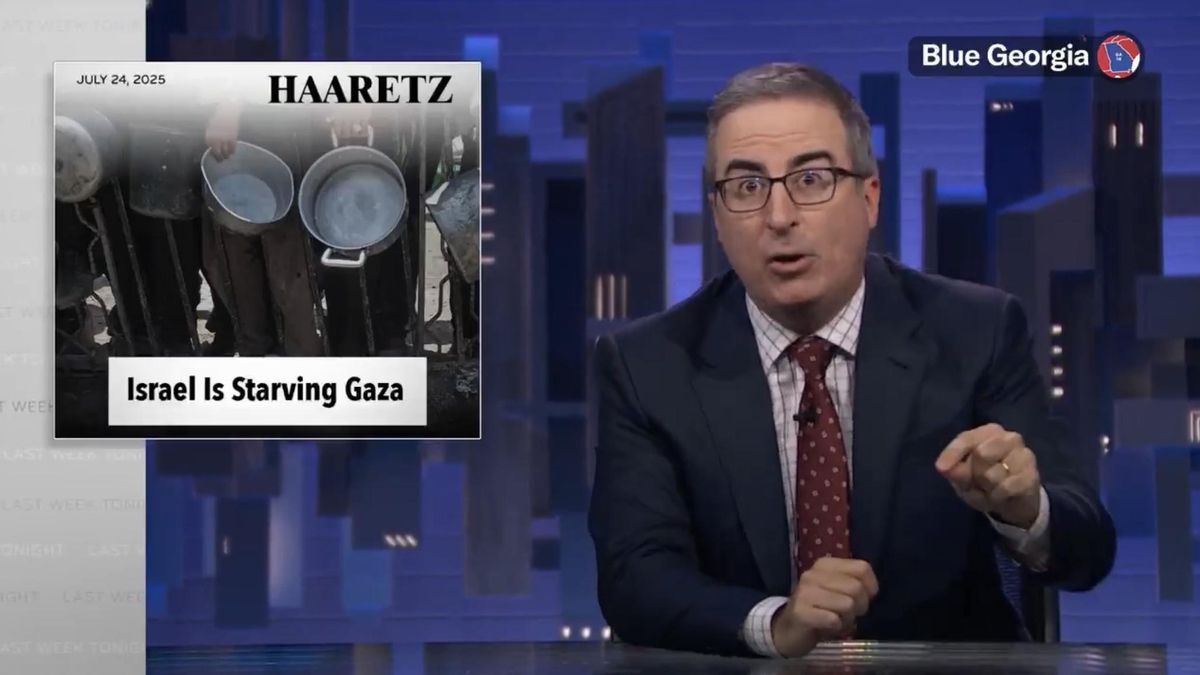 Captura de pantalla de la intervención de John Oliver en su programa