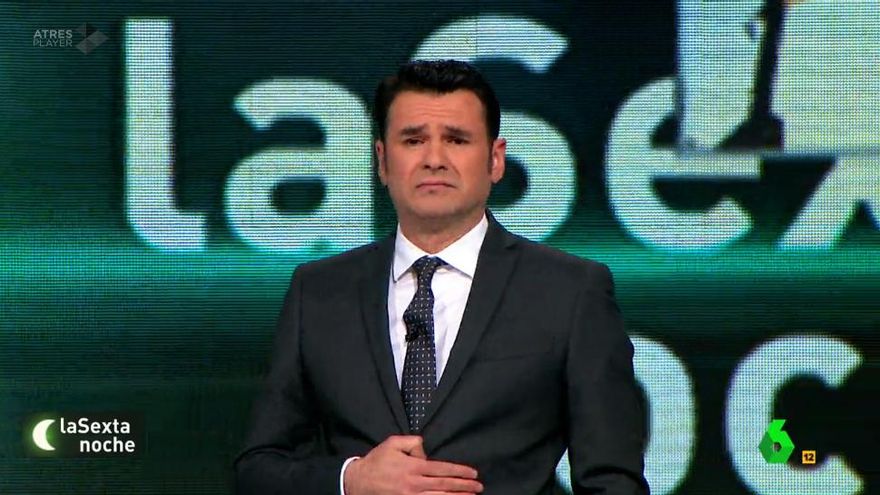 Iñaki López durante su speech en 'laSexta Noche'