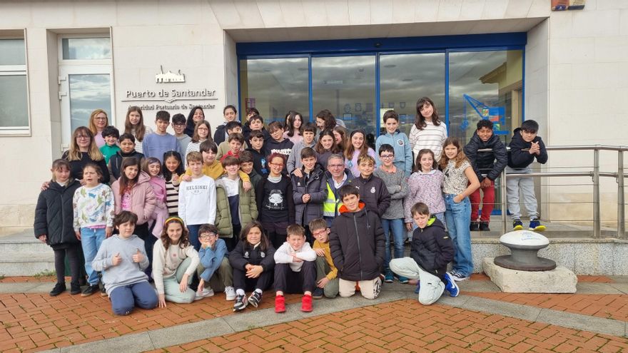 Visita al Puerto del colegio Menéndez Pelayo de Santander