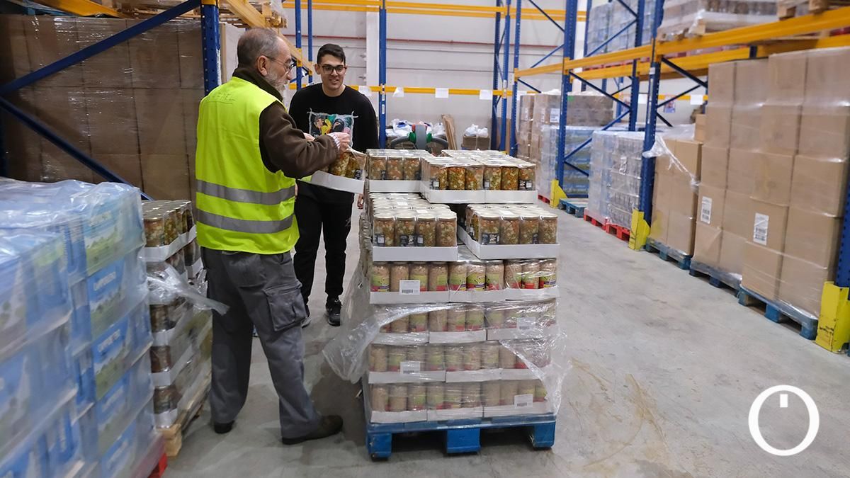 Imagen del interior del Banco de Alimentos de Córdoba.