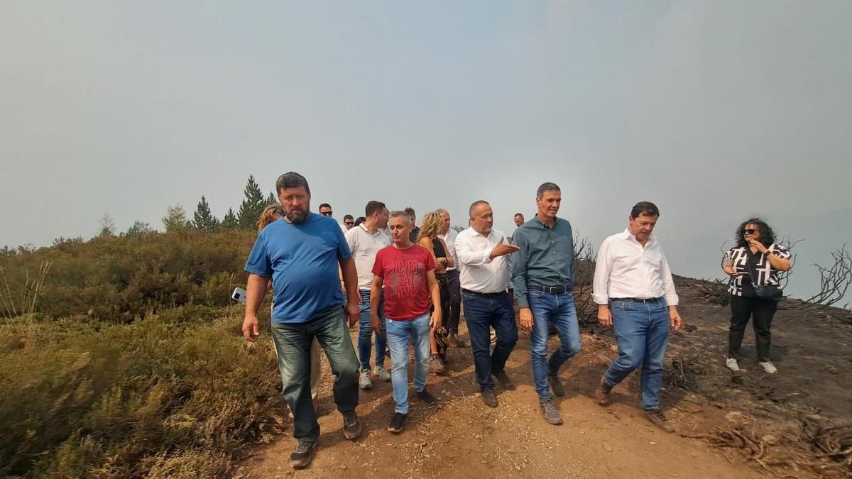 Sánchez visita Laciana y propone un pacto de Estado de adaptación a la emergencia climática