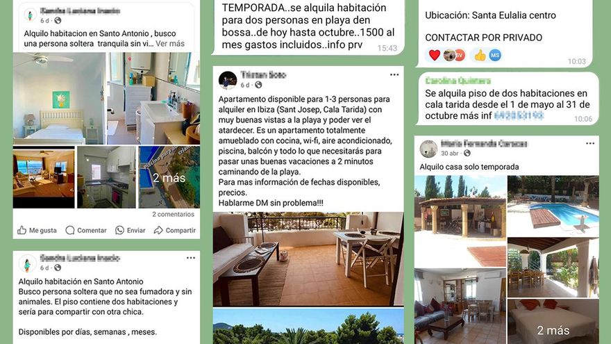 Más de mil euros por una habitación: el alquiler para trabajadores de temporada alcanza precios abusivos en Ibiza